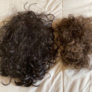 2 Claw Clip in Hair Bun Messy Curly Clip in Hairpiece